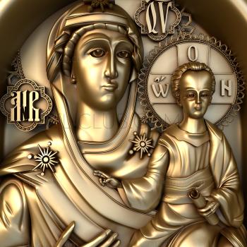 3D model Icon of the Mother of God Hodegetria of Smolensk (STL)